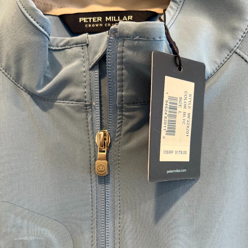 *New with Tags* Men's Peter Millar Crafted Flex Wind Half Zip Jacket